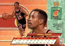 Load image into Gallery viewer, 1992-93 Fleer Ultra Vernell Coles #98 Miami Heat
