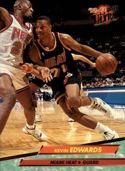 1992-93 Fleer Ultra Kevin Edwards #99 Miami Heat
