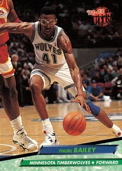 1992-93 Fleer Ultra Thurl Bailey #109 Minnesota Timberwolves