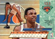 Load image into Gallery viewer, 1992-93 Fleer Ultra Doc Rivers #125 New York Knicks
