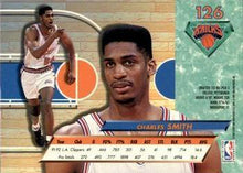 Load image into Gallery viewer, 1992-93 Fleer Ultra Charles Smith #126 New York Knicks
