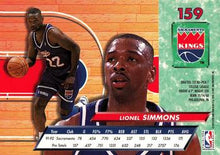 Load image into Gallery viewer, 1992-93 Fleer Ultra Lionel Simmons #159 Sacramento Kings
