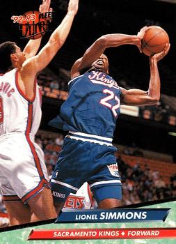 1992-93 Fleer Ultra Lionel Simmons #159 Sacramento Kings