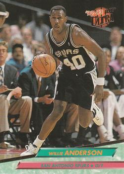 1992-93 Fleer Ultra Willie Anderson #162 San Antonio Spurs