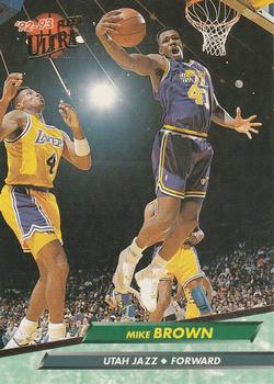 1992-93 Fleer Ultra Mike Brown #178 Utah Jazz