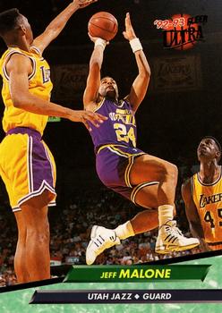 1992-93 Fleer Ultra Jeff Malone #181 Utah Jazz