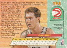 Load image into Gallery viewer, 1992-93 Fleer Ultra Adam Keefe DPK, RC #194 Atlanta Hawks
