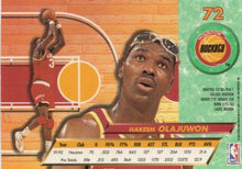 Load image into Gallery viewer, 1992-93 Fleer Ultra Hakeem Olajuwon #72 Houston Rockets
