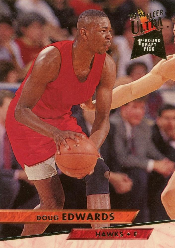 1993-94 Fleer Ultra Doug Edwards DPK,RC #3 Atlanta Hawks