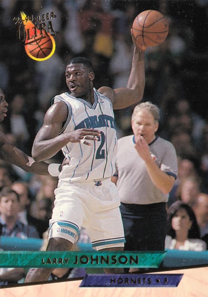 1993-94 Fleer Ultra Larry Johnson #22 Charlotte Hornets