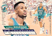 Load image into Gallery viewer, 1993-94 Fleer Ultra Alonzo Mourning #23 Charlotte Hornets
