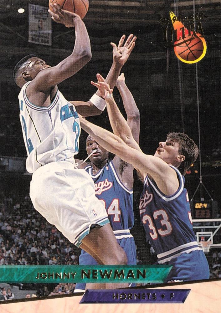 1993-94 Fleer Ultra Johnny Newman #24 Charlotte Hornets