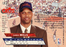 Load image into Gallery viewer, 1993-94 Fleer Ultra Chris Mills DPK,RC #38 Cleveland Cavaliers
