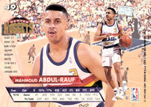 Load image into Gallery viewer, 1993-94 Fleer Ultra Mahmoud Abdul-Rauf #49 Denver Nuggets
