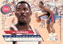 Load image into Gallery viewer, 1993-94 Fleer Ultra Joe Dumars #56 Detroit Pistons
