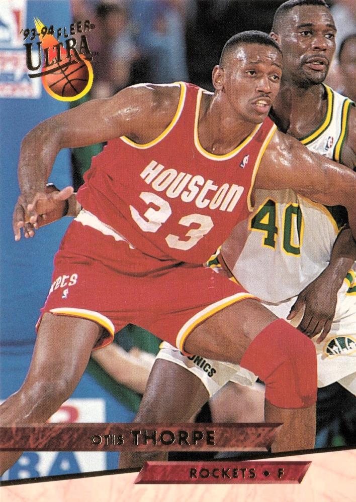 1993-94 Fleer Ultra Otis Thorpe #78 Houston Rockets