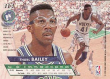 Load image into Gallery viewer, 1993-94 Fleer Ultra Thurl Bailey #113 Minnesota Timberwolves
