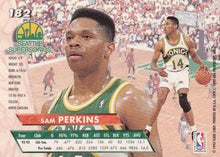 Load image into Gallery viewer, 1993-94 Fleer Ultra Sam Perkins #182 Seattle SuperSonics
