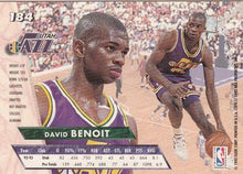 Load image into Gallery viewer, 1993-94 Fleer Ultra David Benoit #184 Utah Jazz
