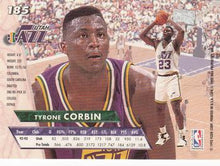 Load image into Gallery viewer, 1993-94 Fleer Ultra Tyrone Corbin #185 Utah Jazz
