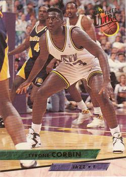 1993-94 Fleer Ultra Tyrone Corbin #185 Utah Jazz