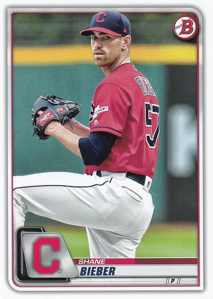 2020 Bowman Shane Bieber #13 Cleveland Indians