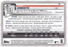 Load image into Gallery viewer, 2020 Bowman Travis Demeritte RC #16 Detroit Tigers
