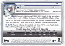 Load image into Gallery viewer, 2020 Bowman Anthony Kay RC #17 Toronto Blue Jays
