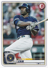 Load image into Gallery viewer, 2020 Bowman Lorenzo Cain #28 Milwaukee Brewers

