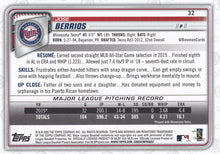 Load image into Gallery viewer, 2020 Bowman Jose Berrios #32 Minnesota Twins
