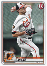 Load image into Gallery viewer, 2020 Bowman John Means #34 Baltimore Orioles
