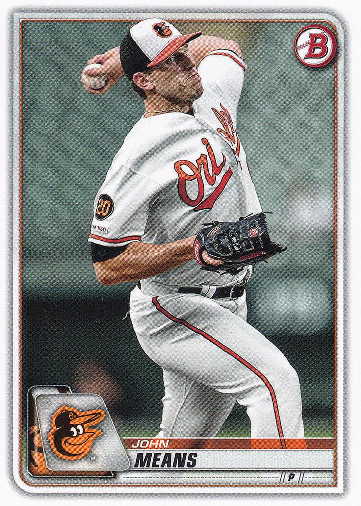 2020 Bowman John Means #34 Baltimore Orioles