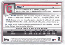 Load image into Gallery viewer, 2020 Bowman Aaron Civale RC #40 Cleveland Indians
