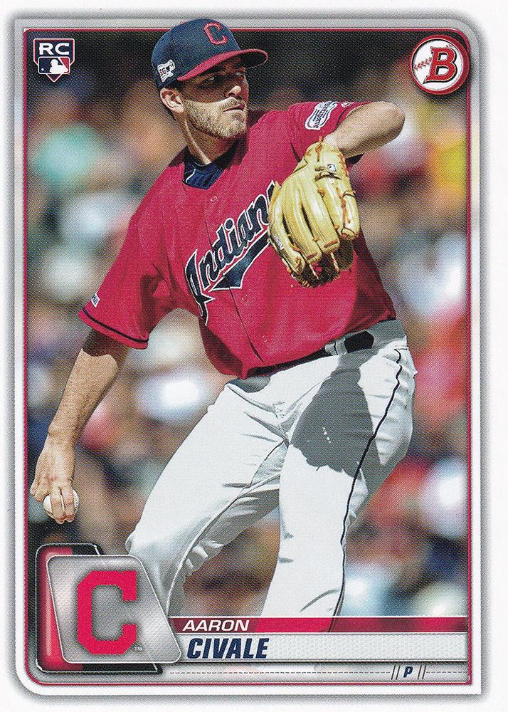 2020 Bowman Aaron Civale RC #40 Cleveland Indians