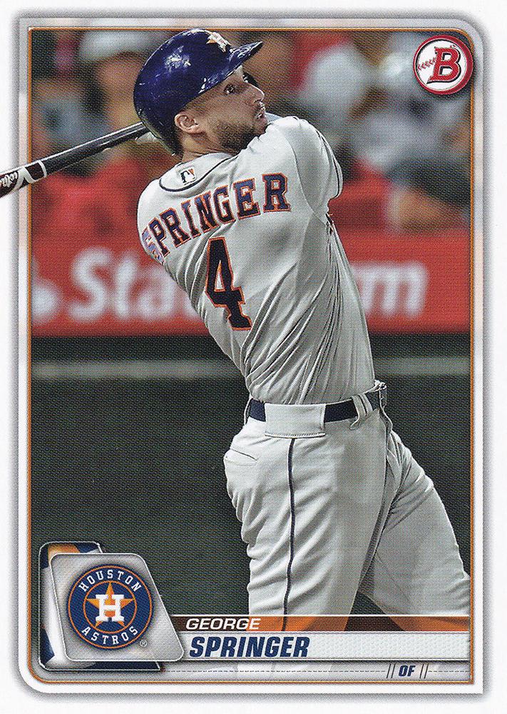 2020 Bowman George Springer #41 Houston Astros