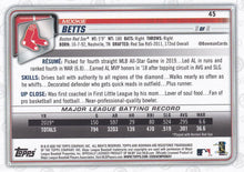 Load image into Gallery viewer, 2020 Bowman Mookie Betts #45 Boston Red Sox
