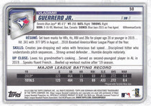 Load image into Gallery viewer, 2020 Bowman Vladimir Guerrero Jr. #50 Toronto Blue Jays
