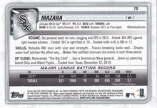 Load image into Gallery viewer, 2020 Bowman Nomar Mazara #70 Chicago White Sox
