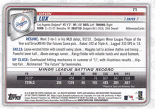 Load image into Gallery viewer, 2020 Bowman Gavin Lux RC #71 Los Angeles Dodgers
