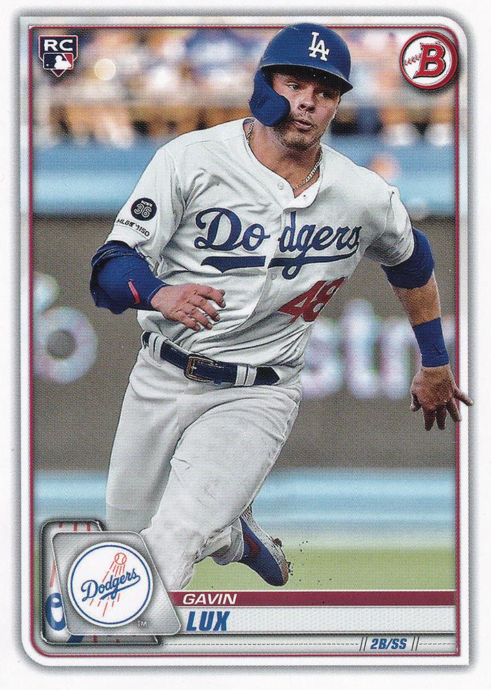 2020 Bowman Gavin Lux RC #71 Los Angeles Dodgers