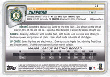 Load image into Gallery viewer, 2020 Bowman Matt Chapman #73 Oakland Athletics
