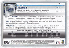 Load image into Gallery viewer, 2020 Bowman Willy Adames #81 Tampa Bay Rays
