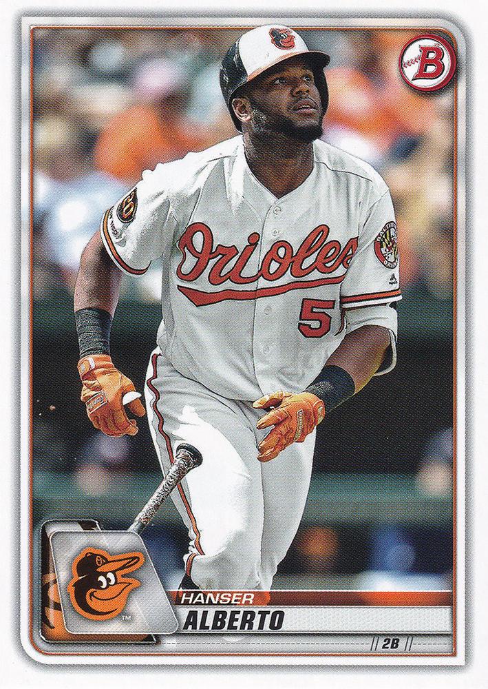 2020 Bowman Hanser Alberto #87 Baltimore Orioles