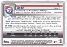 Load image into Gallery viewer, 2020 Bowman Nick Solak RC #96 Texas Rangers
