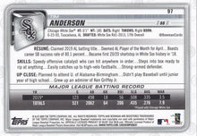 Load image into Gallery viewer, 2020 Bowman Tim Anderson #97 Chicago White Sox
