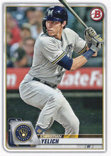 Load image into Gallery viewer, 2020 Bowman Christian Yelich #100 Milwaukee Brewers

