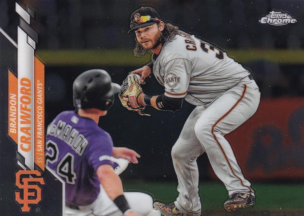 2020 Topps Chrome Brandon Crawford  #88 San Francisco Giants