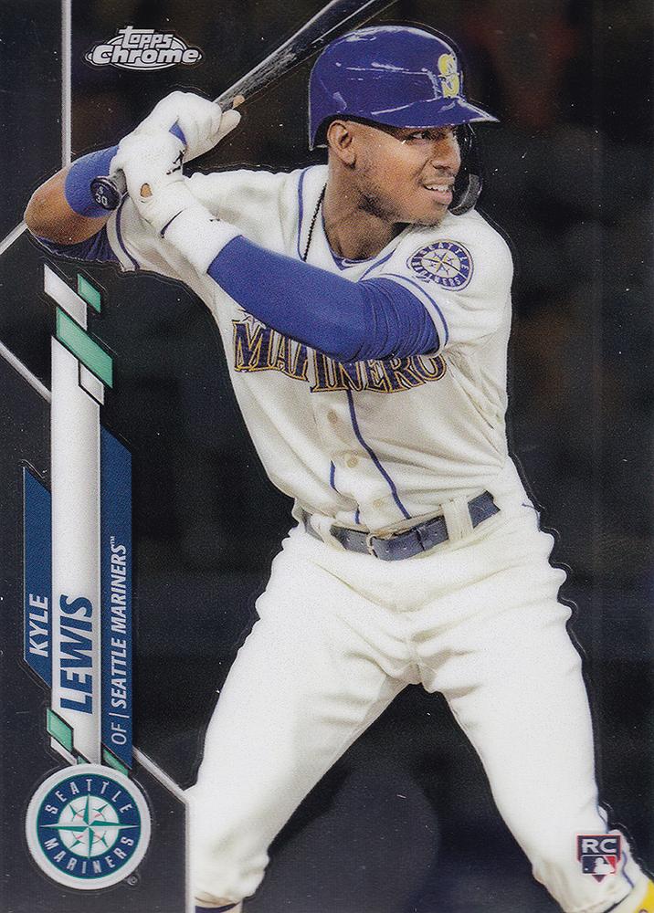 2020 Topps Chrome Kyle Lewis RC #186 Seattle Mariners