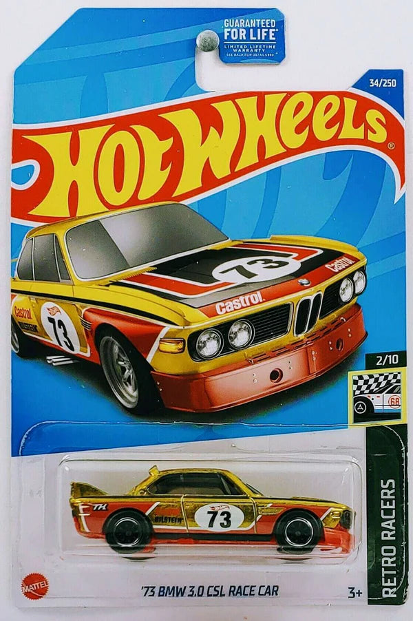 Hot Wheels Super Treasure Hunt '73 BMW 3.0 CSL Race Car Retro Racers