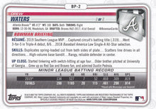 Load image into Gallery viewer, 2020 Bowman Prospects Drew Waters BP-2 Atlanta Braves
